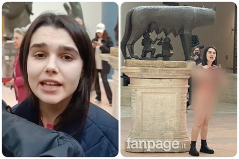 maria sofia federico nudo|Maria Sofia Federico protesta nuda in un museo (VIDEO)